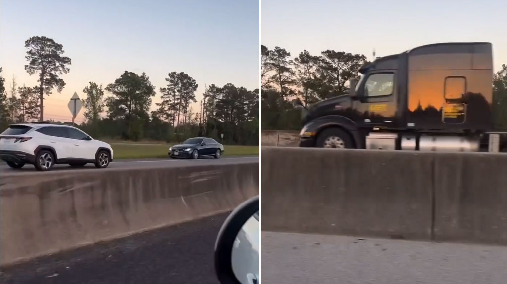 Video: Iba por la autopista en contra del tráfico hasta que se encontró un camión de frente