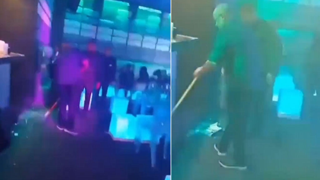 Video muestra a empleados de discoteca en RD barriendo pedazos de techo que cayeron antes de la tragedia