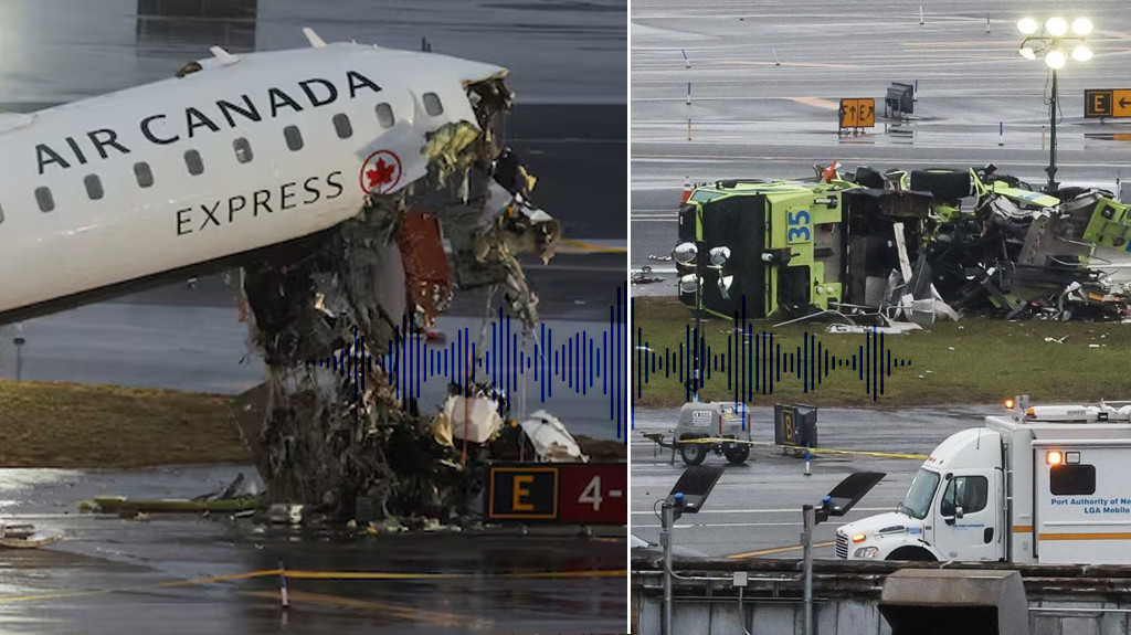 Video: Publican audio: Controlador aéreo admite que fue su error en accidente donde avión chocó con camión de bomberos en el aeropuerto LaGuardia