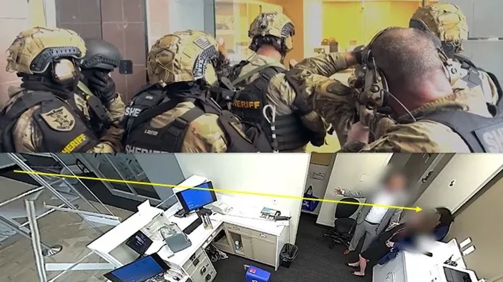 Video:Francotirador SWAT abate a ladrón de bancos en medio de una situación de rehenes en Florida