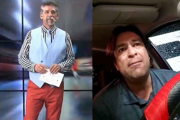 Video: Periodista deportivo es asaltado a punta de pistola mientras hacía un enlace en vivo desde su auto