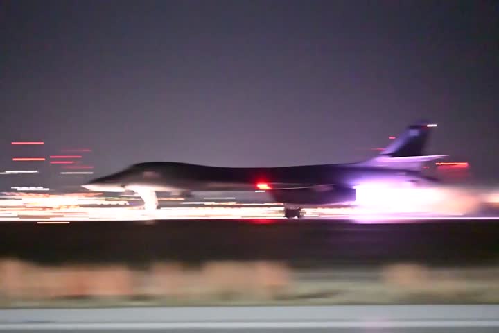 VIDEO: EE.UU. muestra los bombarderos B-1 que atacaron "en lo profundo de Irán"