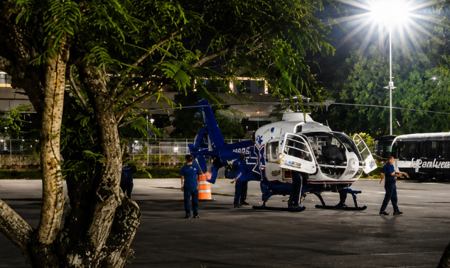 Video: Helicóptero de Aeromed realiza aterrizaje de emergencia en terminal de la AMA