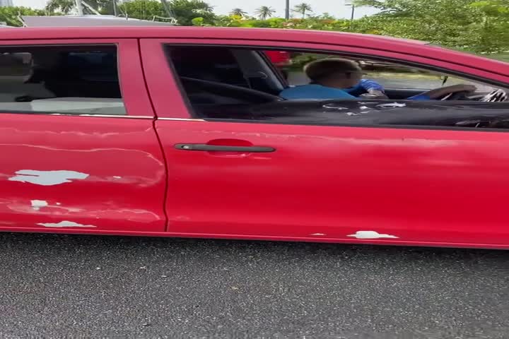 Video: Viral video de pescador Boricua con un pez espada en su carro