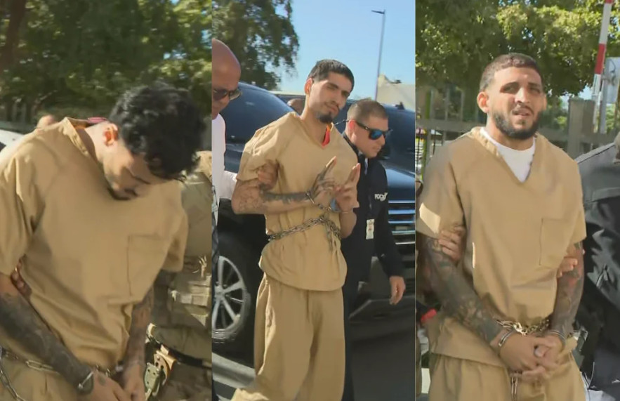 Video:Llegan a la corte los tres sospechosos de matar a policía en Ponce