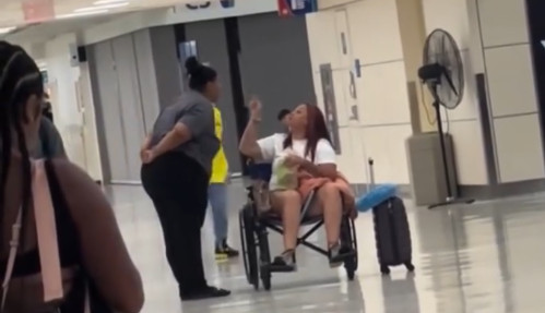 Video: Dos doñas forman tremenda discusión en el aeropuerto Luis Muñoz Marín