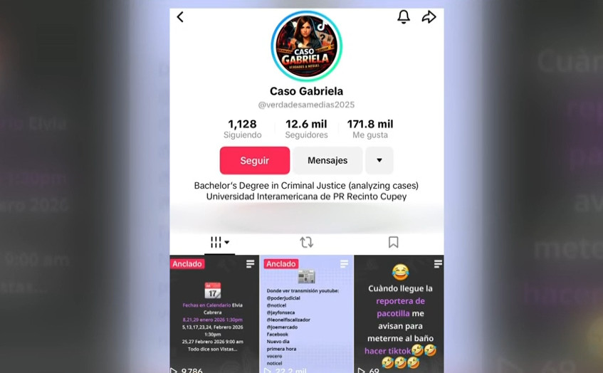 Video: Buscan allanar cuenta de TikTok que publica información de testigos menores del caso Gabriela Nicole