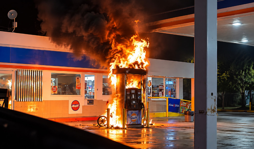 Video: Se incendia bomba de gasolina en garaje Gulf de Humacao
