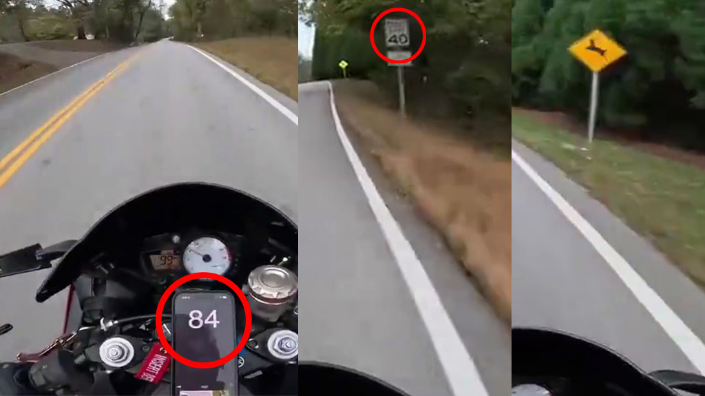 Video: Se puso a correr su motora a toda velocidad en zona donde no debía y miren que paso