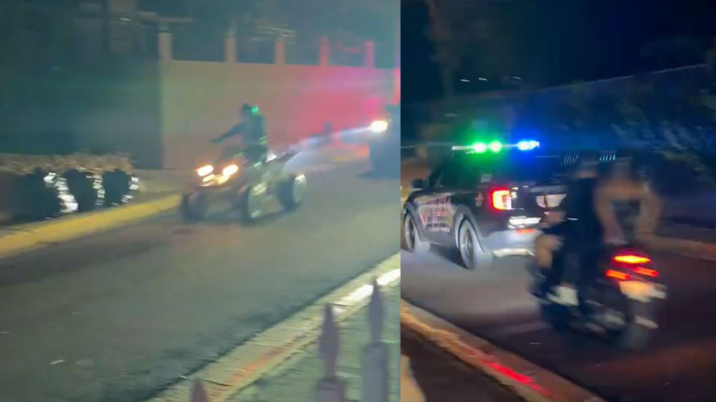Video: El "Four Track" se le fue a la huida a los municipales en PR y terminó estrellaooo