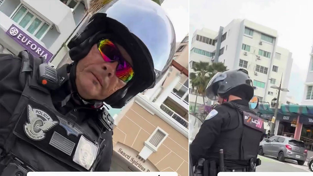 Video: Conductora "Cafre" graba intervención con policías en Condado